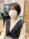 【堀 真悠子】小顔マッシュ×ショート 【前髪カット】【柏】