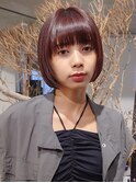 小顔カット大人モード前下がりボブ丸みボブミニボブ20代30代