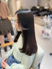酸性縮毛矯正×韓国レイヤーカット/髪質改善
