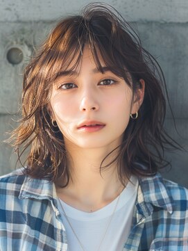 ラベスト キョウト(LOVEST) ★レイヤー/外ハネボブ/シースルーバング/アッシュベージュ