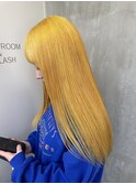 ハイトーンブリーチカラーイエローカラー艶髪