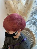 【ANGELICA 久毛】マッシュヘア　ピンクカラー