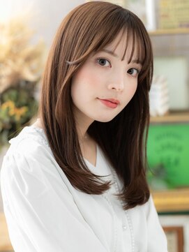 カバーヘア ブリス 北浦和(COVER HAIR bliss) ピンクブラウン艶カラー小顔エアストレートh3北浦和20代30代40代