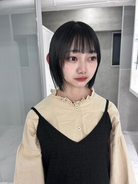 スウィープ(sweep) 【sweep_shizuna】ボブ/切りっぱなし/黒染め/福岡/天神/大名