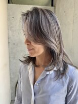 ブルックス&nbsp;バレイヤージュ/ケアブリーチハイライト/髪質改善/ケラチン