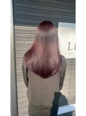 【艶髪】カシスレッド　髪質改善ケアカラー