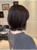 レイヤーボブ/外ハネボブ/アッシュブラウン