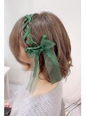サイドレースアップの巻きスタイル