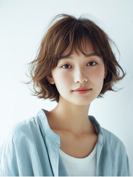 ニスル 上尾店(NISURU) 似合わせカット/大人ガーリー/ダークアッシュ/着物/上尾/上尾駅