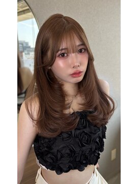 ボタン ハカタ(VOTAN hakata) ベージュ/ミディアム/ミディアムレイヤー/ブリーチなし