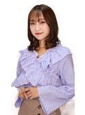 女子力高めの緩いカールスタイル