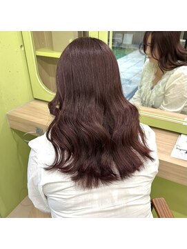 イオエ 西梅田(ioe) ブリーチなしカラー/髪質改善/ミルクティーベージュ/小顔へア