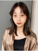 くびれヘア/アプリコットオレンジ/夏のヘアアレンジ/天神今泉