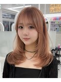 韓国風レイヤーカット髪質改善ダブルカラーハッシュカット