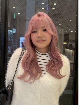 ソワンドゥブレスシエン 堀江店(soin de brace CIEN) ブロンドに落ちるホワイトピンク[堀江/髪質改善]