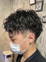 アポロ 横浜駅店(apollo) men's/スペインカール/スパイキーショート/ブルーブラック