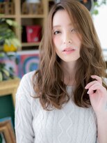 カバーヘア ブリス 川口(COVER HAIR bliss)&nbsp;大人かわいいココアブラウン抜け感レイヤーロングc720代30代40代