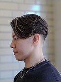フェードパーマ　理容室 バーバー リクルート ビジネスヘア 短髪