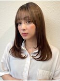 艶髪ココアベージュ×髪質改善/小顔/ロングレイヤーp上尾
