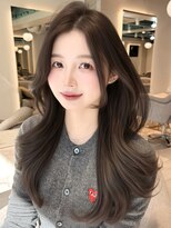 マインバイアフロートギンザ(MYNE by AFLOAT GINZA)&nbsp;レイヤーカット/顔周り/グレージュ/韓国ヘア/くびれヘア