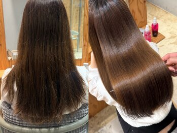 テテコケット(tete coquette)の写真/乾かすだけで決まる！自然で柔らかな縮毛矯正/最高級の薬剤を使った美髪矯正◇