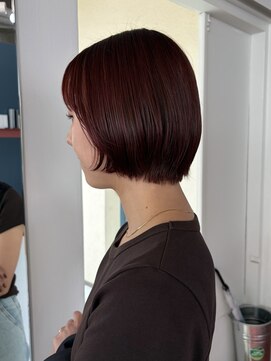 シロ(ciLo) short bob ○ wine RED