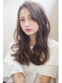 【添田】デジタルパーマでヴェールウェーブなロンググレージュ