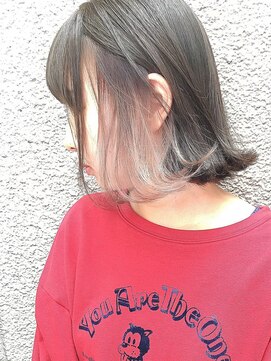 ランプ ヘアー(lamp hair) 【lamp池袋オザキ】インナーカラー/ピンクアッシュ/5サファイア