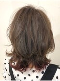 【高田馬場/aoba】インナーカラーベリーピンク ベージュ系
