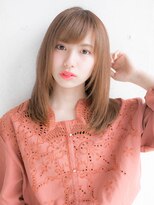 オレンジベージュ 顔周りレイヤー