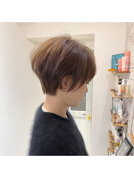 レンク(LENC) Coast.ベージュブラウン×ショートヘア×小顔