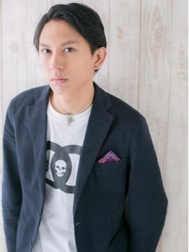 メンズヘア ビーセカンド 草加店(MENS HAIR B-2) アップバング＆セミウエット七三スタイルE