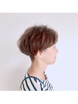 ノノリリ(NONORIRI)&nbsp;襟足スッキリ大人マッシュショートウェーブ束感◎ことりベージュ