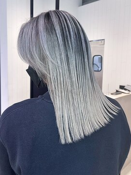 アイティー バイ アルバム 浦和店(IT by ALBUM) ホワイト系バレイヤージュ_大人ガーリーチョコレート_ba454771