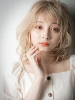 カバーヘアアンドスパ ブリス 浦和(COVER HAIR&SPA bliss)&nbsp;外国人風ハイトーンカラー抜け感こなれヘアw浦和10代20代30代