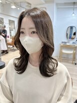 リジェール 金山店 かきあげ前髪/韓国/レイヤーカット/顔まわり/くびれ巻き