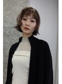 顔まわりレイヤー×グラデーションボブ