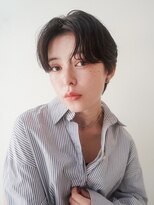 ガーランドギンザ(Garland Ginza)&nbsp;センターパートニュアンスパーマブルージュハンサムショート