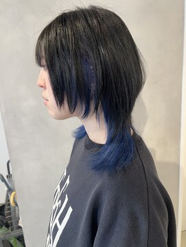 エイト ヘアサロン 渋谷本店(EIGHT) 【インナーカラー】クールなイメージの配色