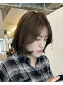 ミントベージュ×巻ける韓国ボブ　〈佐藤〉