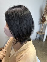 ワ ヘアー(wa-hair)&nbsp;斜めバンク　レイヤーボブ　髪質改善　地毛カラー　ツヤ髪　丸亀