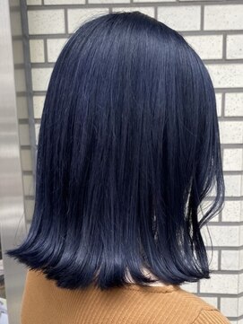 ラック 本厚木店(LUCK) ネイビー/ブルー/ケアブリーチ/ブリーチ/イルミナ/透明感