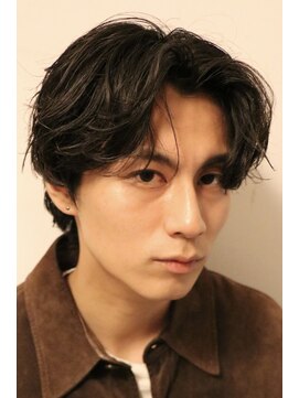 ヘアカロン 熊本本店(Hair CALON) メンズパーマニュアンスパーマセンターパート熊本下通