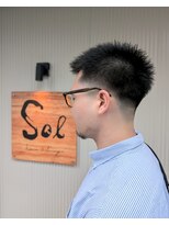 ソル 千葉(Sol)&nbsp;フェード風刈り上げスタイル