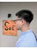フェード風刈り上げスタイル