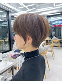 黒髪カタログ/ボブルフ/小顔に見せるヘア/ワンレン