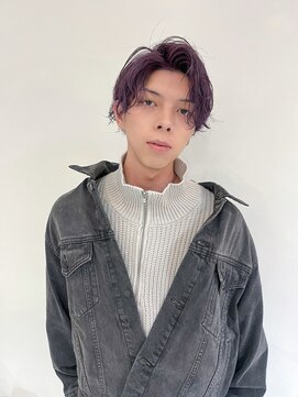 イル(ill) かきあげ パープル ブリーチ ストリート