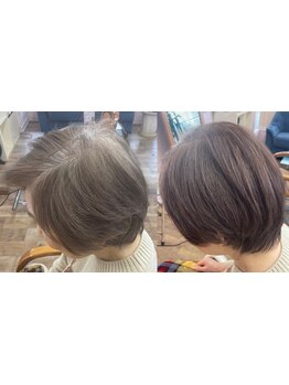 魅せるカラーで、白髪があるからこそ明るく楽しめる人生を！！白髪は最高の魅力です