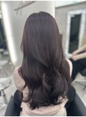 ☆ブリーチなしWカラーでできるショコラピンクブラウンカラー