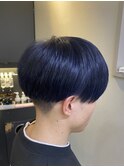 メンズ/マッシュショート/ネイビーブルー